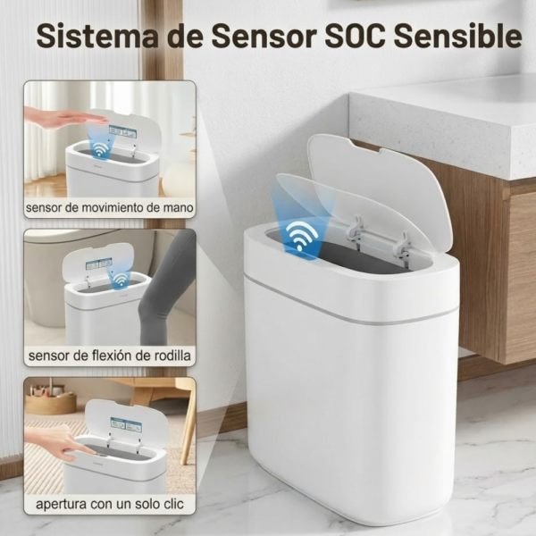 Cesto Inteligente con Sensor SOC Pro