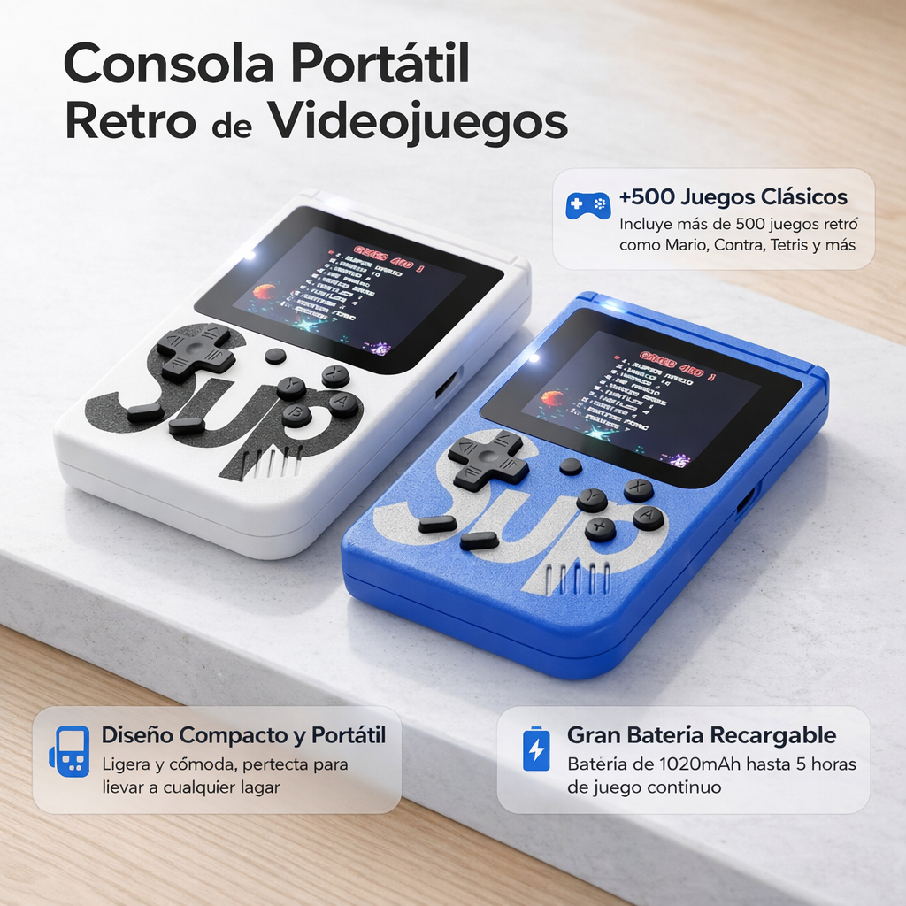 Consolas retro portátiles de videojuegos
