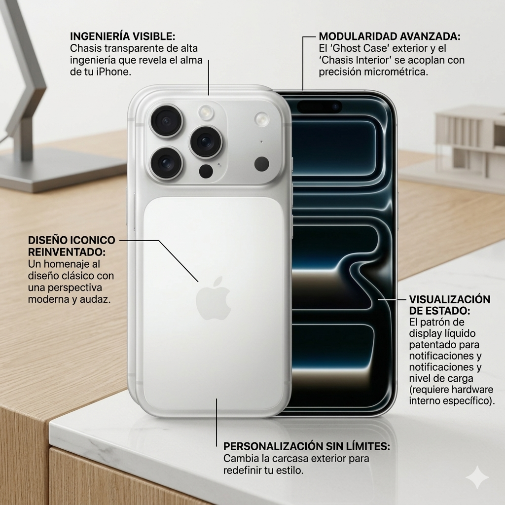 iPhone 17 Pro 256GB color blanco visto de frente y dorso con sistema de triple cámara.